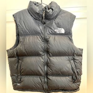 The North Face 1996 retro Nuptse vest 700 fill. All black, like new!